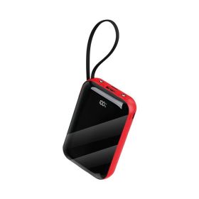 Portable Power Bank With Fast & Wireless Charging - High Capacity Battery Pack For IPhone, Android & AirPods, Travel-Friendly Emergency Charger W (Option: BS480Red)